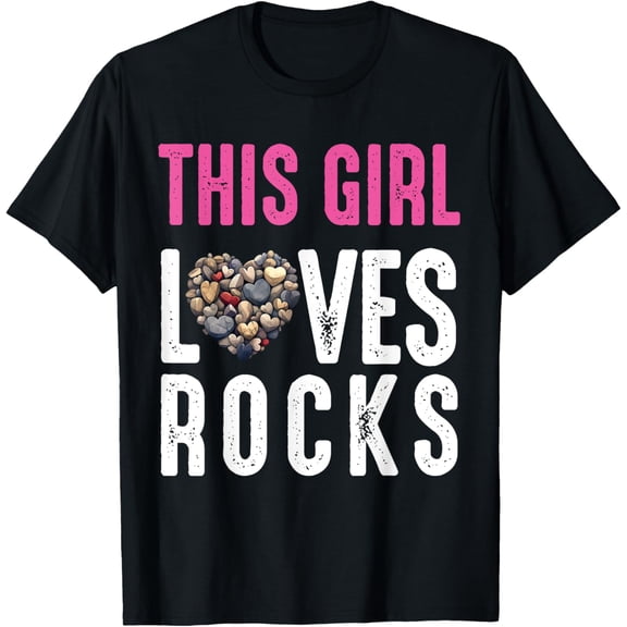 t-shirt Rock Collector Hunting Women Girl Stones Geology Rockhound T-Shirt.