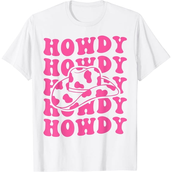 t-shirt Rodeo White Howdy Western Retro Cowboy Hat Southern Cowgirl T-Shirt mens t shirt，white，women，funny，misfits，men，journey