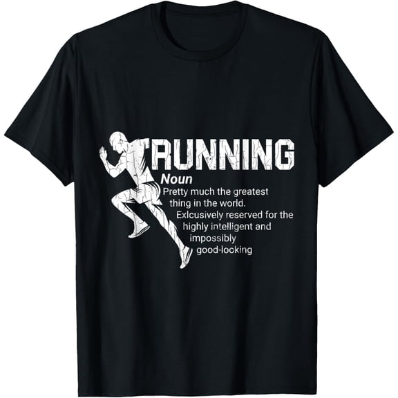t-shirt Running Definition Funny Marathon Runner Graphic T-Shirt.