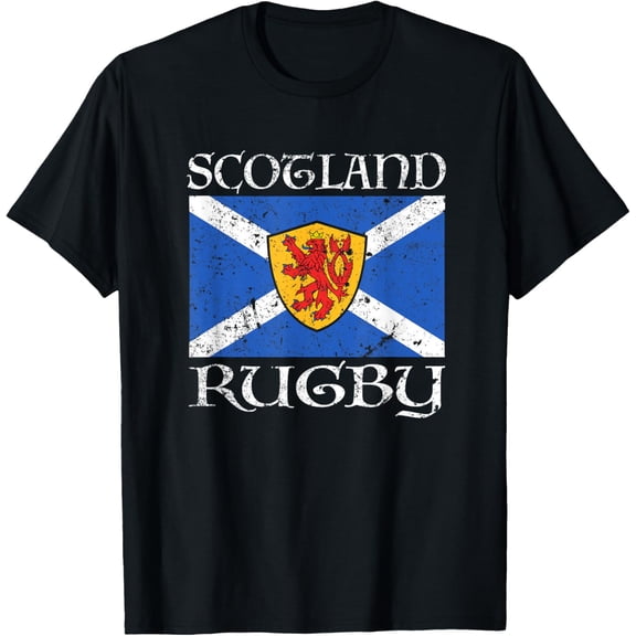 t-shirt Scotland Rugby T Shirt Scottish Flag Vintage Saltire Gift T-Shirt.