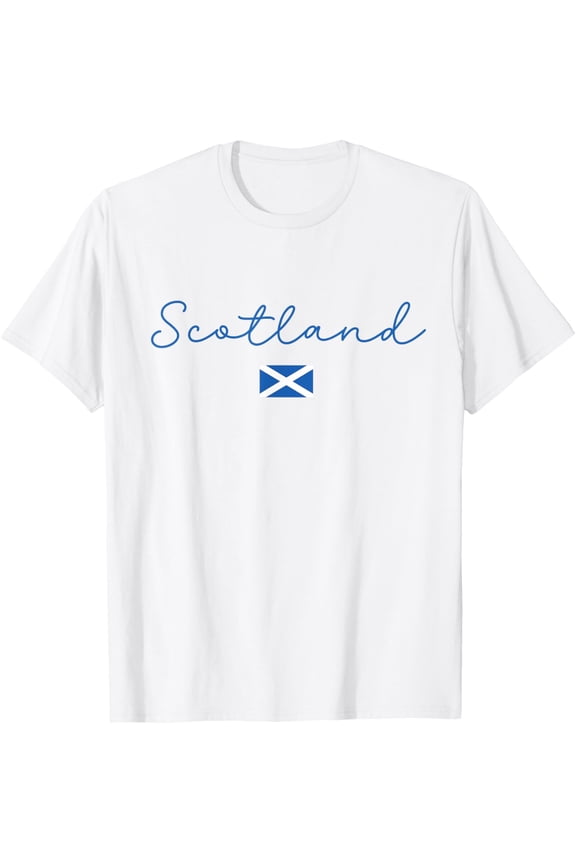 t-shirt Scotland Scottish Flag Womens T-Shirt mens, woman, white,funny,journey,Crew Neck, Short Sleeve,printing