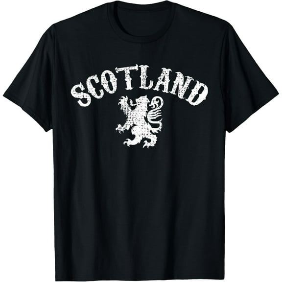 t-shirt Scotland Scottish Lion T-Shirt mens，black，women，funny，journey，Crew Neck, Short Sleeve,custom clothing patterns.gift