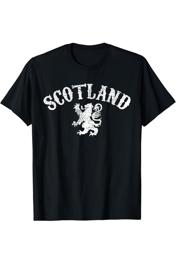 t-shirt Scotland Scottish Lion T-Shirt mens,black,women,funny,journey,Crew Neck, Short Sleeve,custom clothing patterns.gift