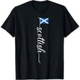 thumbnail image 1 of t-shirt Scotland Signature Scottish Flag T-Shirt mens，black，women，funny，journey，Crew Neck, Short Sleeve,custom clothing patterns.gift, 1 of 4