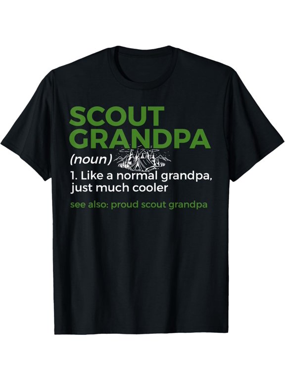 t-shirt Scouting Funny Scout Grandpa Definition Proud Scout Grandpa T-Shirt mens,black,women,funny,journey,Crew Neck, Short Sleeve,printing