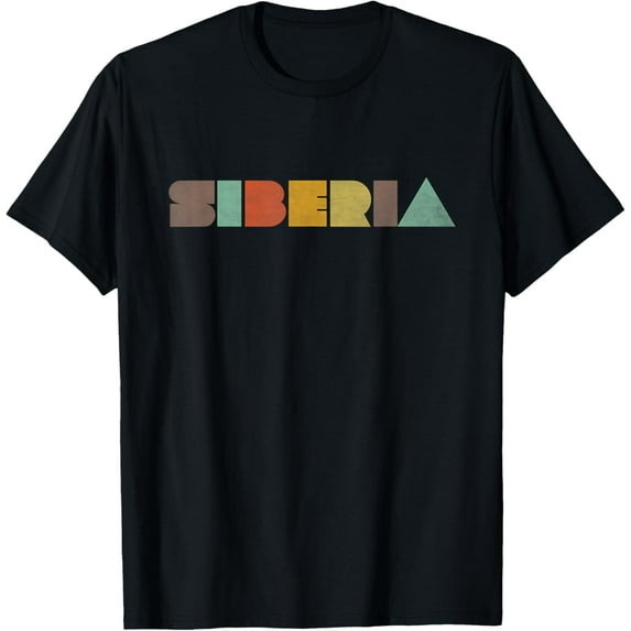 t-shirt Siberia Vintage T-Shirt mens，black，women，funny，journey，Crew Neck, Short Sleeve,custom clothing patterns.