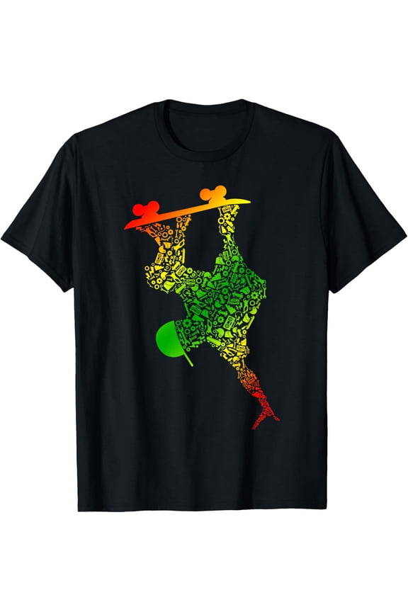 t-shirt Skateboard Shirts for Boys | Skateboading Gear for Skater T-Shirt mens,black,women,funny,journey,Crew Neck, Short Sleeve,printing