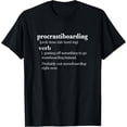 thumbnail image 1 of Snowboarder Gifts Men Women Procrastiboarding Snowboarding T-Shirt, 1 of 4