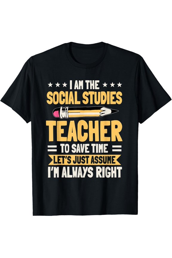 t-shirt Social Studies Teacher School Educator Worker Professor T-Shirt mens,black,women,funny,journey,Crew Neck, Short Sleeve,custom clothing patterns.gift