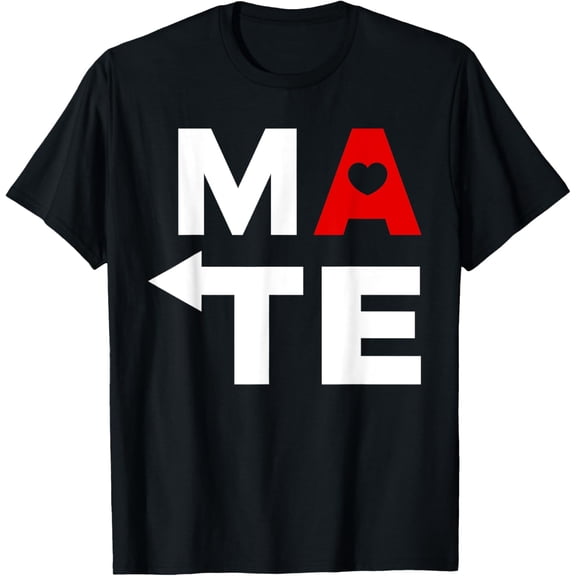 t-shirt Soul Mate Soulmate Heart Valentine's Day Matching Couples T-Shirt.