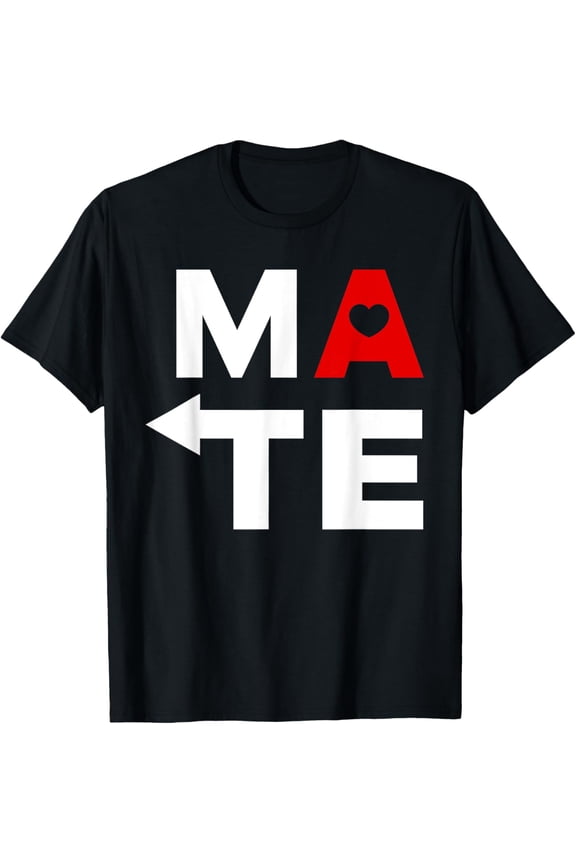 t-shirt Soul Mate Soulmate Heart Valentine's Day Matching Couples T-Shirt.