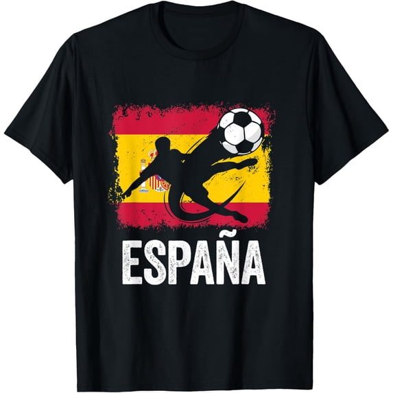 t-shirt Spain Espana Soccer Football Fan Jersey T-Shirt mens,black,women,funny,journey,Crew Neck, Short Sleeve,custom clothing patterns.gift