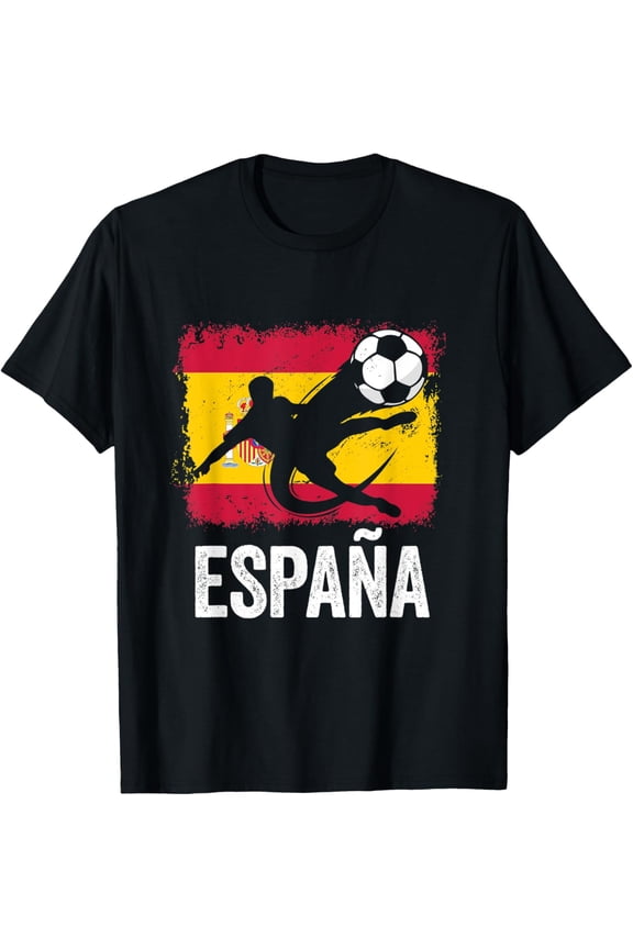 t-shirt Spain Espana Soccer Football Fan Jersey T-Shirt mens,black,women,funny,journey,Crew Neck, Short Sleeve,custom clothing patterns.gift