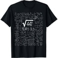 thumbnail image 1 of t-shirt Square Root of 441: 21 Years Old, 21st Birthday Graphic T-Shirt mens，black，women，funny，journey，Crew Neck, Short Sleeve,custom clothing patterns.gift, 1 of 4