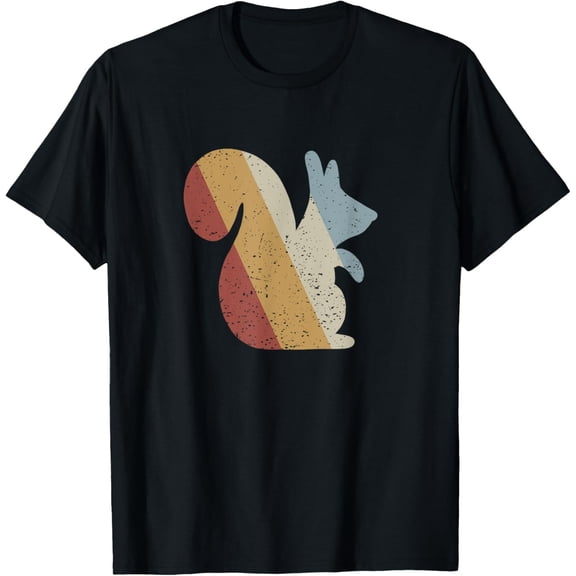 t-shirt Squirrel Retro Style Vintage T-Shirt mens，black，women，funny，journey，Crew Neck, Short Sleeve,printing