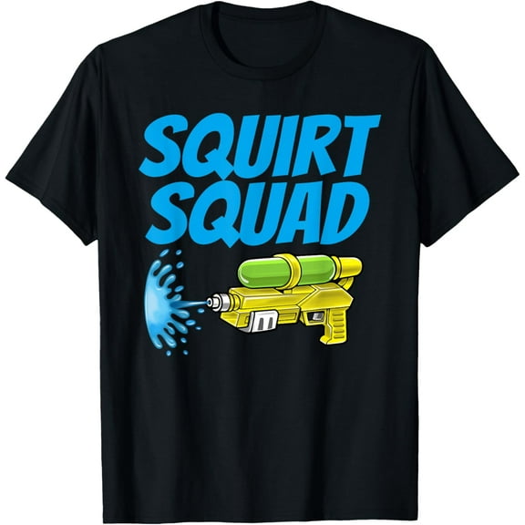 t-shirt Squirt Squad Water Summer Art T-Shirt for Men & Women.