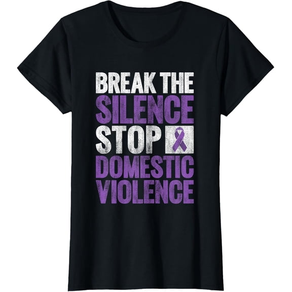 t-shirt Stop Violence End the Silence Domestic Violence Awareness T-Shirt.