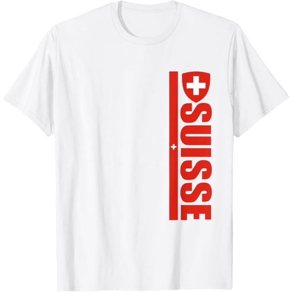 t-shirt Suisse Football Tee Swiss Cross Souvenir Flag Of Switzerland T-Shirt mens, woman, white，funny，journey，Crew Neck, Short Sleeve,custom clothing patterns.gift