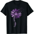 thumbnail image 1 of t-shirt Sunflower Ribbons Overdose Awareness T-Shirt mens t shirt，black，women，funny，misfits，men，journey, 1 of 4