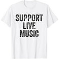 thumbnail image 1 of t-shirt Support Live Music Concert Music Band Lover Live Women T-Shirt mens, woman, white，funny，journey，Crew Neck, Short Sleeve,custom clothing patterns.gift, 1 of 4