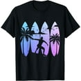 thumbnail image 1 of t-shirt Surfer Surfboard Vintage Surfing Beach Summer Surf T-Shirt mens t shirt，black，women，funny，misfits，men，journey, 1 of 4