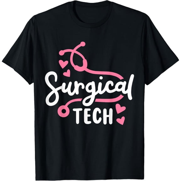 t-shirt Surgical Tech Surgical Technologist T-Shirt mens，black，women，funny，journey，Crew Neck, Short Sleeve,printing