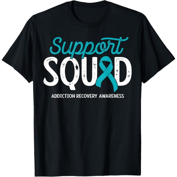 t-shirt Survivor T-Shirt Addiction Recovery Awareness Support Squad Warrior mens t shirt，black，women，funny，misfits，men，journey