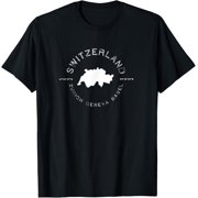 t-shirt Switzerland Zurich Geneva Basel Graphic Vintage T-Shirt mens black women funny journey Crew Neck, Short Sleeve,custom clothing patterns.gift
