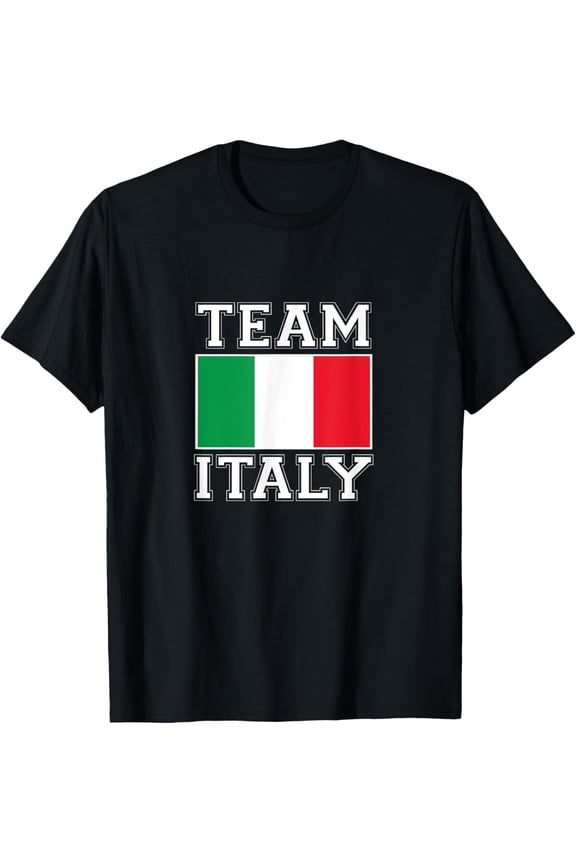 t-shirt Team Italy print Italian National Country Flag Italy T-Shirt.