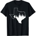 thumbnail image 1 of t-shirt Texas Bigfoot Gift Sasquatch Silhouette State Pride Nature T-Shirt mens t shirt，black，women，funny，misfits，men，journey, 1 of 4