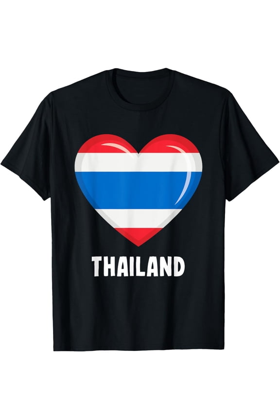 t-shirt Thailand flag shirt, Thai T-Shirt mens,black,women,funny,journey,Crew Neck, Short Sleeve,custom clothing patterns.gift