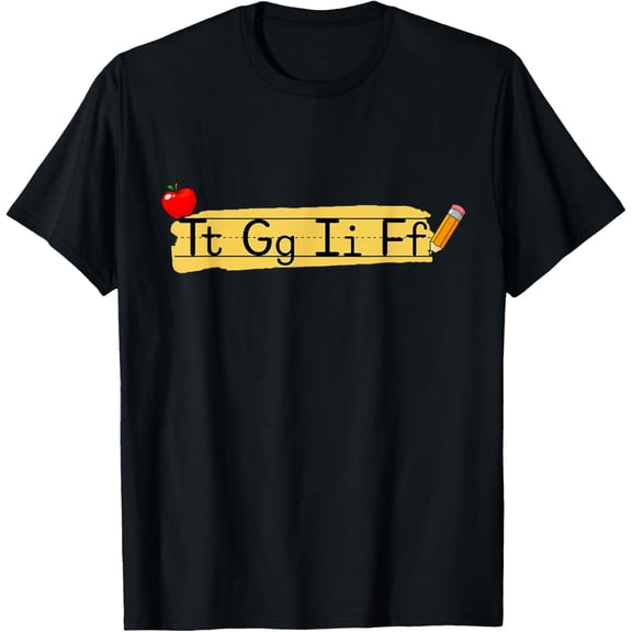 t-shirt Thank God It's Friday TGIF Alphabet Weekend Teachers Gifts T-Shirt mens，black，women，funny，journey，Crew Neck, Short Sleeve,printing