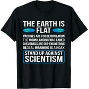 t-shirt The Earth Is Flat Funny Flat Earth Society Graphic T-Shirt mens t shirt black women funny misfits men journey