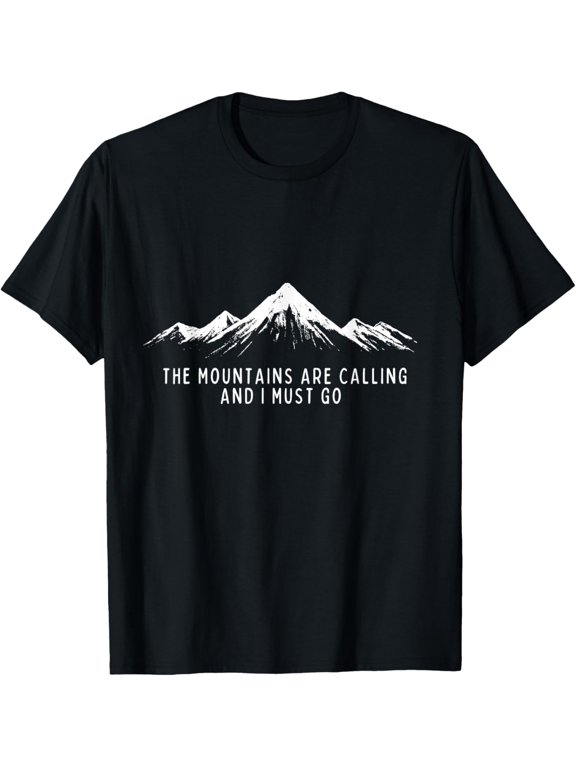 t-shirt The Mountains are Calling and i Must Go Vintage Men Women T-Shirt.