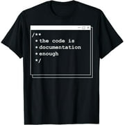 t-shirt The code is enough | Funny computer programming nerd gift T-Shirt mens t shirt black women funny misfits men journey