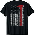 thumbnail image 1 of t-shirt Thin red line Axe American flag Patriot Firefighter gift T-Shirt mens t shirt，black，women，funny，misfits，men，journey, 1 of 4