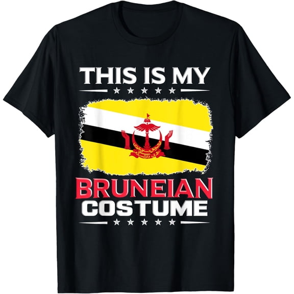t-shirt This Is My Bruneian Costume Brunei T-Shirt mens，black，women，funny，journey，Crew Neck, Short Sleeve,custom clothing patterns.gift