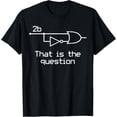 thumbnail image 1 of t-shirt To Be Or Not To Be Electrical Engineer Circuit T-Shirt Dark T-Shirt mens t shirt，black，women，funny，misfits，men，journey, 1 of 4