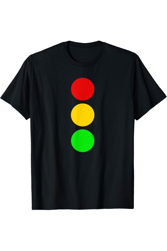 t-shirt Traffic Signal Stop-Caution-Go Stop Light Colors Tshirt.