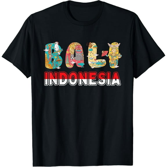 t-shirt Tropical Bali Indonesia T-Shirt mens,black,women,funny,journey,Crew Neck, Short Sleeve,custom clothing patterns.gift