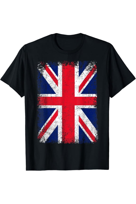 t-shirt UNION JACK FLAG UNITED KINGDOM GREAT BRITAIN ENGLAND T-Shirt mens,black,women,funny,journey,Crew Neck, Short Sleeve,printing