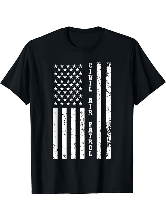 t-shirt USAF CAP United States Air Force Civil Air Patrol w US Flag T-Shirt.