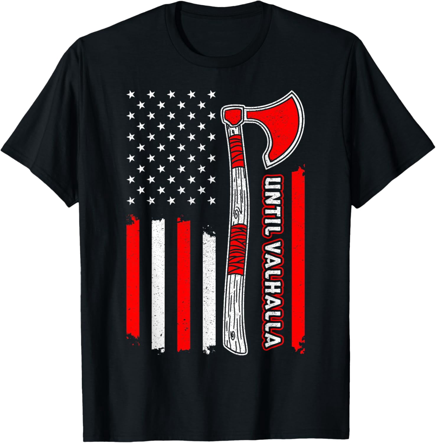 Until Valhalla Shirt Until Valhalla Viking UK Flag Norse Mythology Til