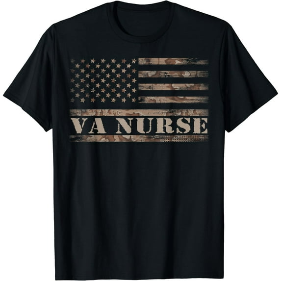 t-shirt VA Nurse Real American Hero 4th of July US Patriotic Vintage T-Shirt mens t shirt,black,women,funny,misfits,men,journey