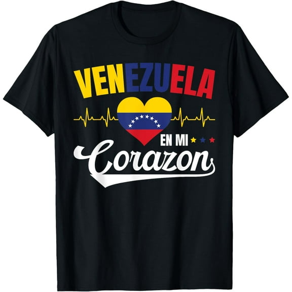 t-shirt Venezuela En Mi Corazon Souvenirs For Your Native Country T-Shirt.
