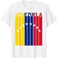 thumbnail image 1 of t-shirt Venezuela Flag T-Shirt mens, woman, white，funny，journey，Crew Neck, Short Sleeve,custom clothing patterns.gift, 1 of 4