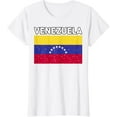 thumbnail image 1 of t-shirt Venezuela Flag Venezuelan Hispanic Heritage Month Kids Women T-Shirt mens, woman, white，funny，journey，Crew Neck, Short Sleeve,custom clothing patterns.gift, 1 of 4
