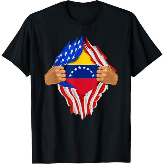 t-shirt Venezuelan Blood Inside Me T-Shirt | Venezuela Flag Gift.