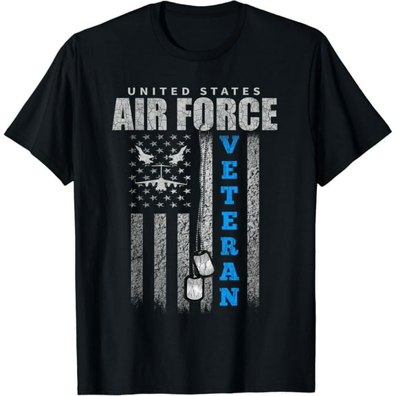 t-shirt Veteran Of The US Air Force USA Flag Veterans T-Shirt mens t shirt，black，women，funny，misfits，men，journey