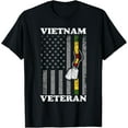 thumbnail image 1 of t-shirt Vietnam Veteran T-Shirt mens，black，women，funny，journey，Crew Neck, Short Sleeve,custom clothing patterns.gift, 1 of 4